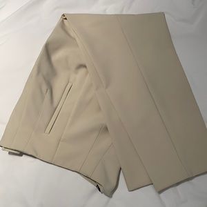 Zara Cream cropped high waisted Dress Pants